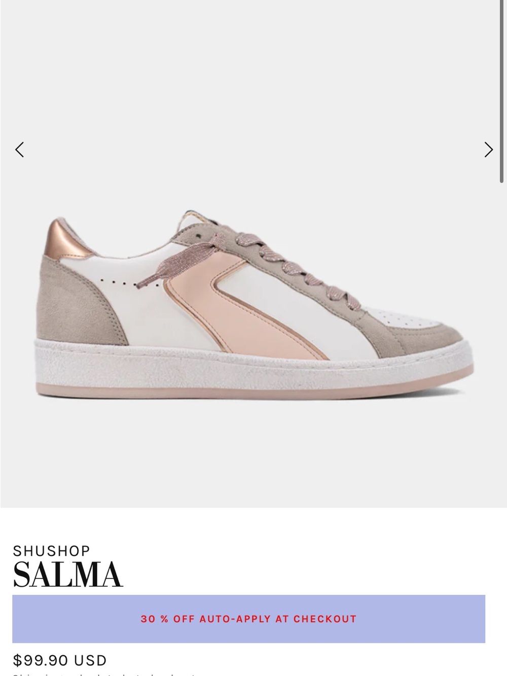 Kids Salma Shu Shop Rose Gold & Taupe Low-Top Sneakers